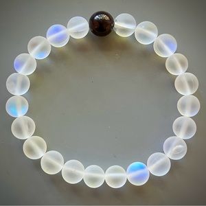 Mystic Aura Quartz Handcrafted Bead Bracelet